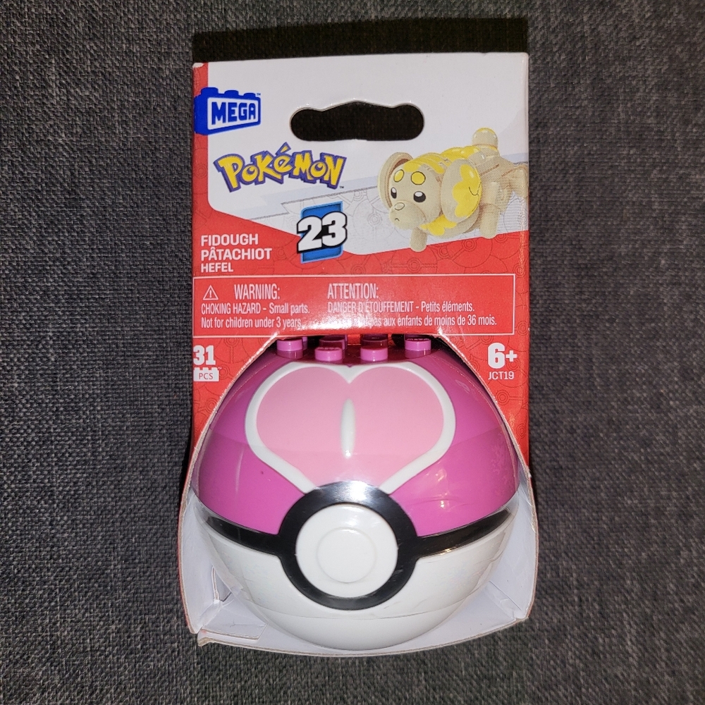 MEGA Pokémon Fidough Love Ball Building Set